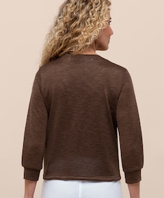 Dames vest bruin