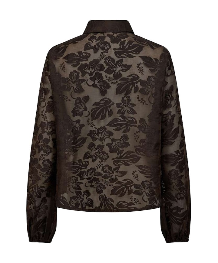 Dames blouse bruin