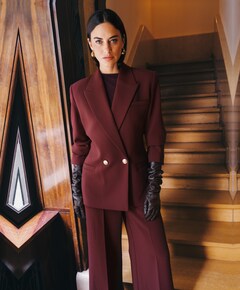 Dames blazer bordeaux