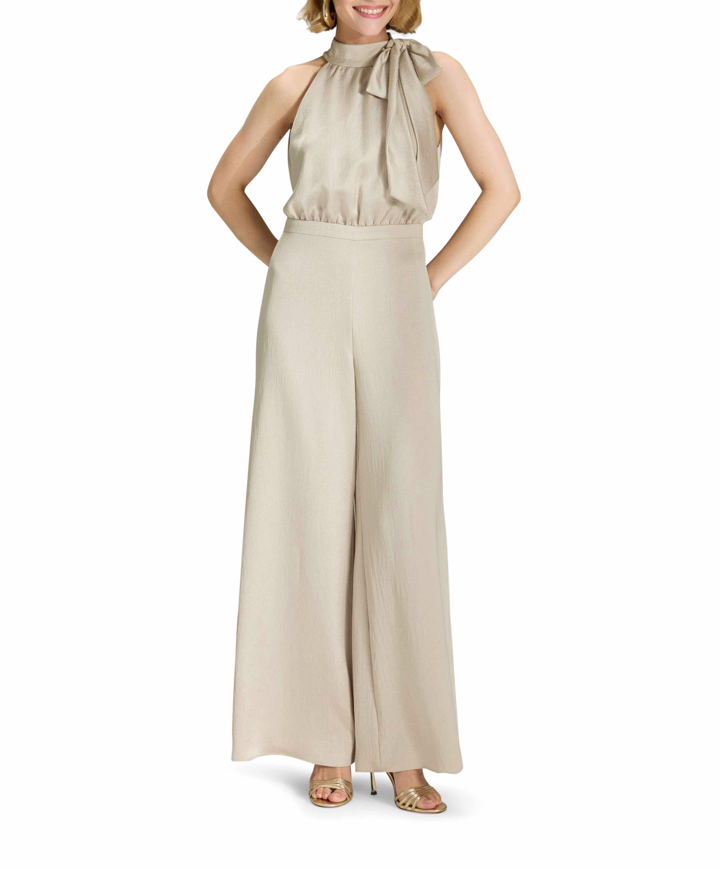 Jumpsuit dames beige