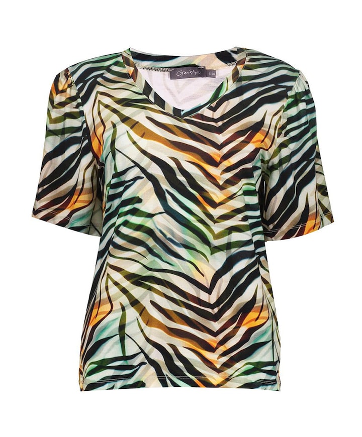Dames T-shirt multicolor