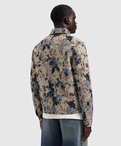 Heren overhemd lange mouw beige