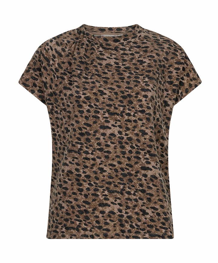 Dames T-shirt bruin