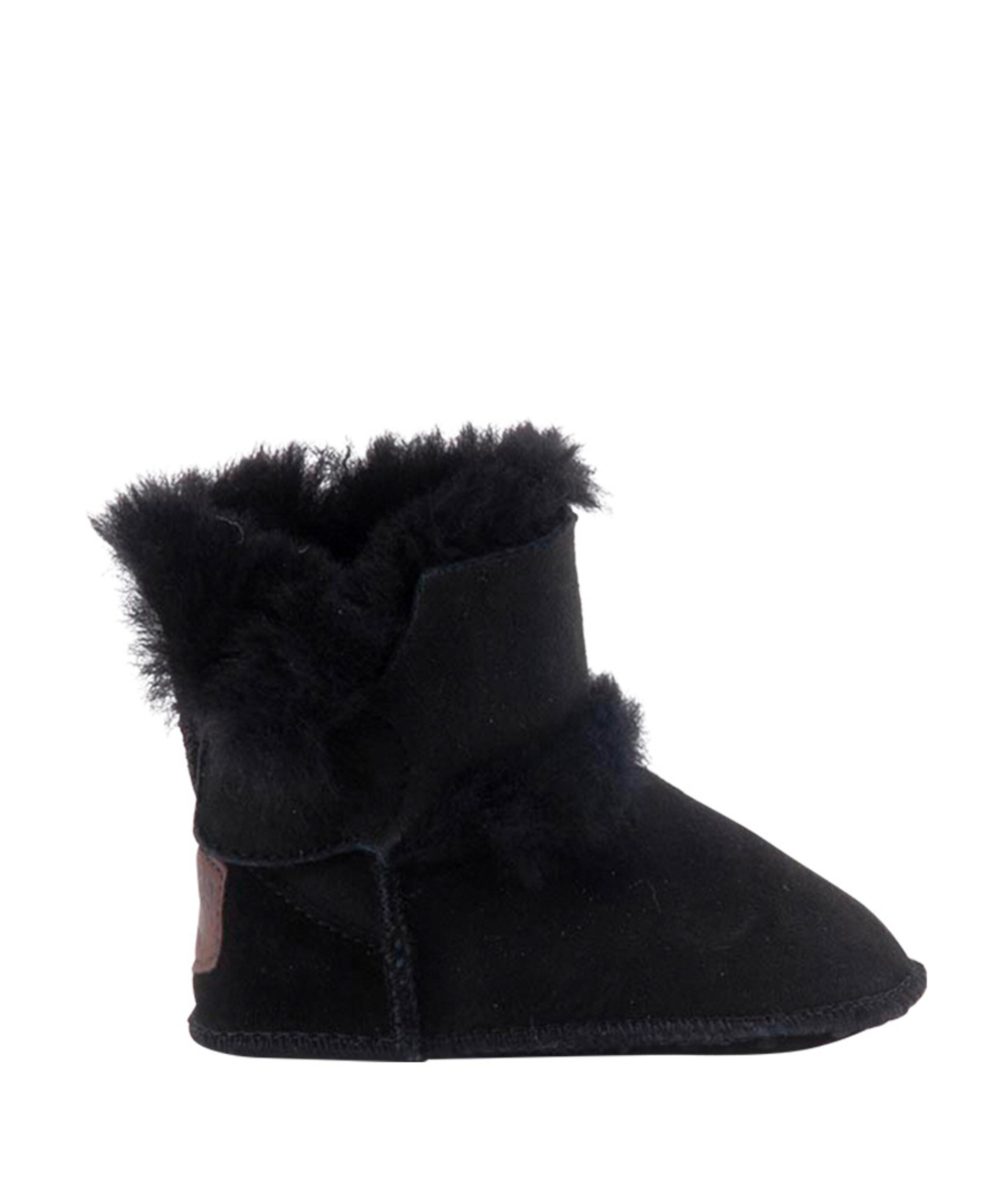 Baby bootie pantoffels zwart