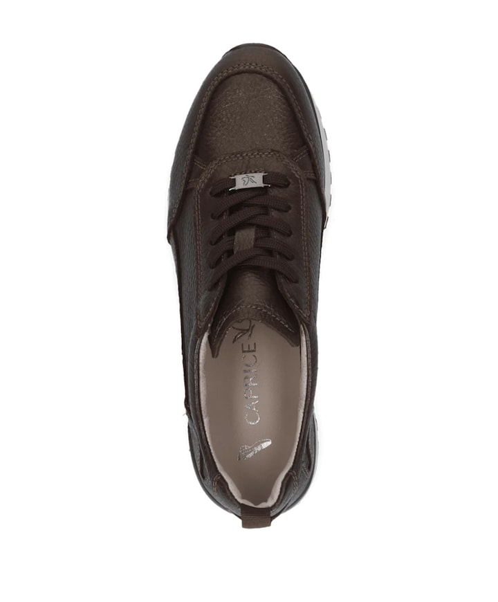 Lace-up dames sneakers bruin