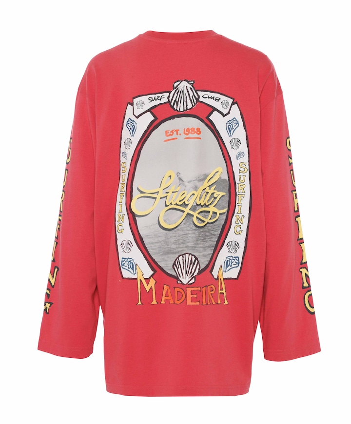 Dames longsleeve rood