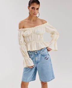 FAYRA-PA dames korte broek blauw