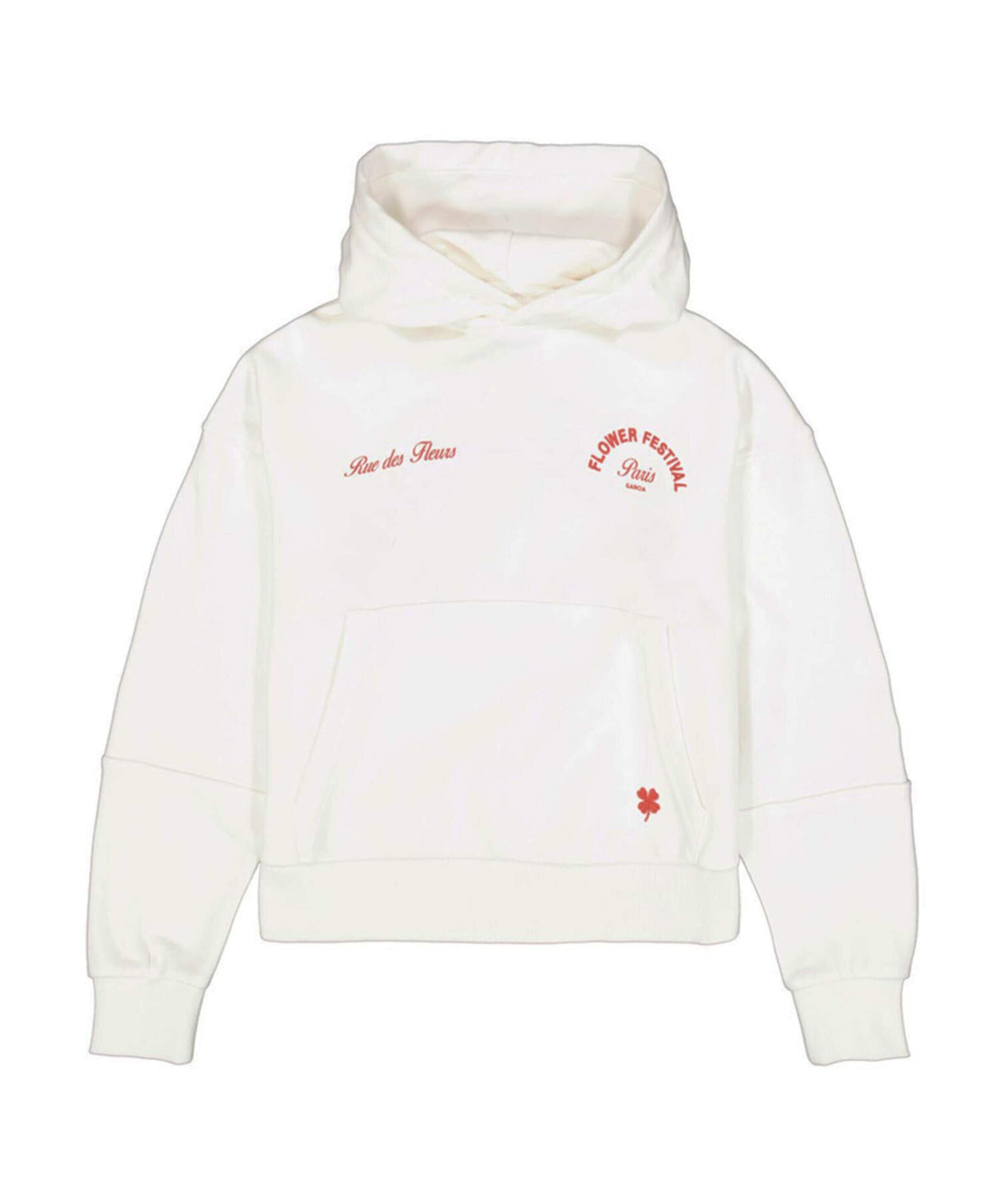 Meisjes hoodie ecru