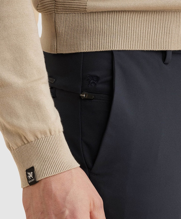 V12 CHINO TECHNICAL STRETCH heren broek blauw