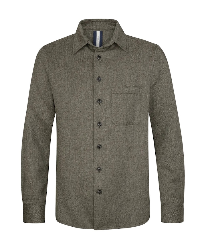 Heren overshirt bruin