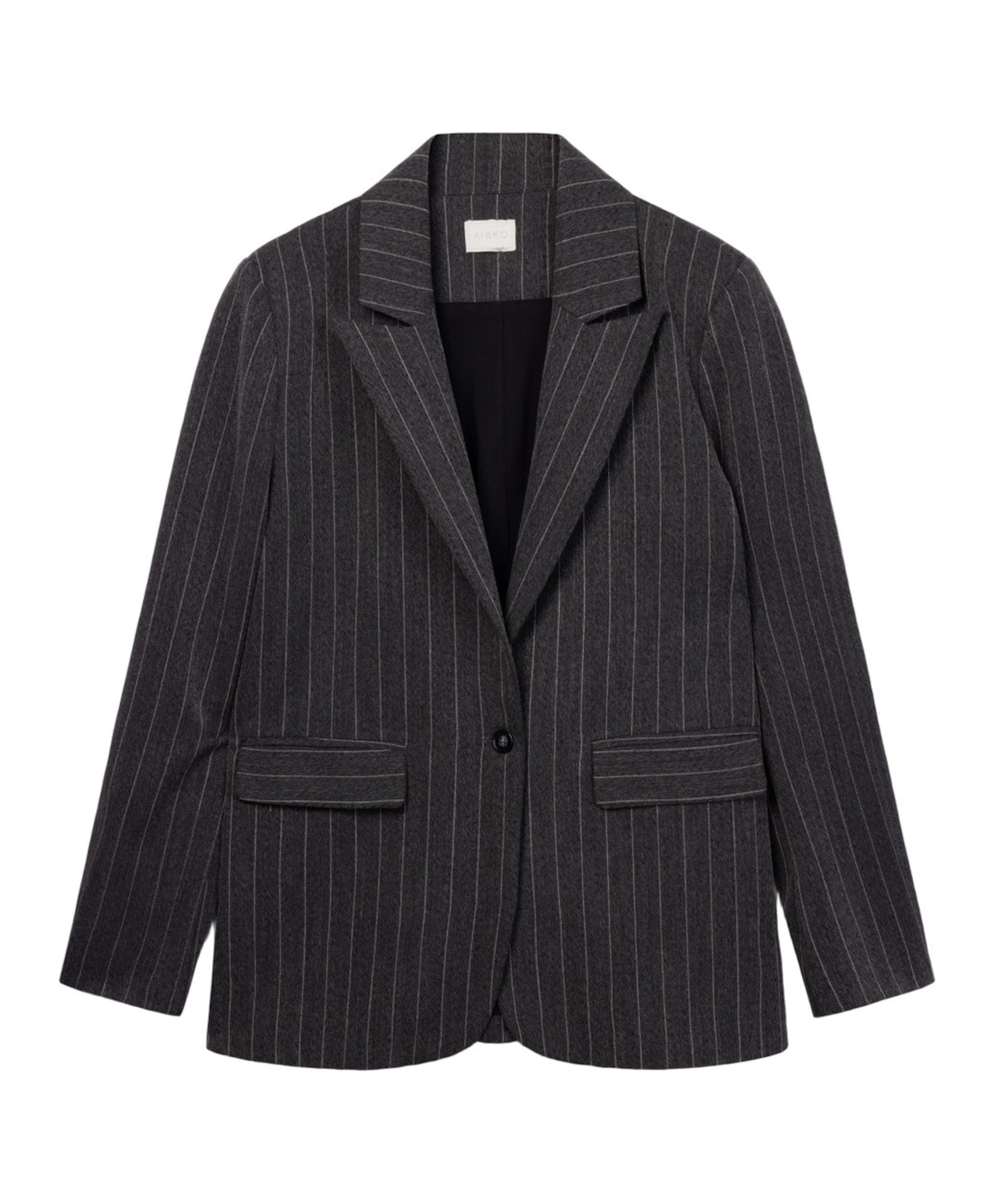 Meisjes blazer grijs