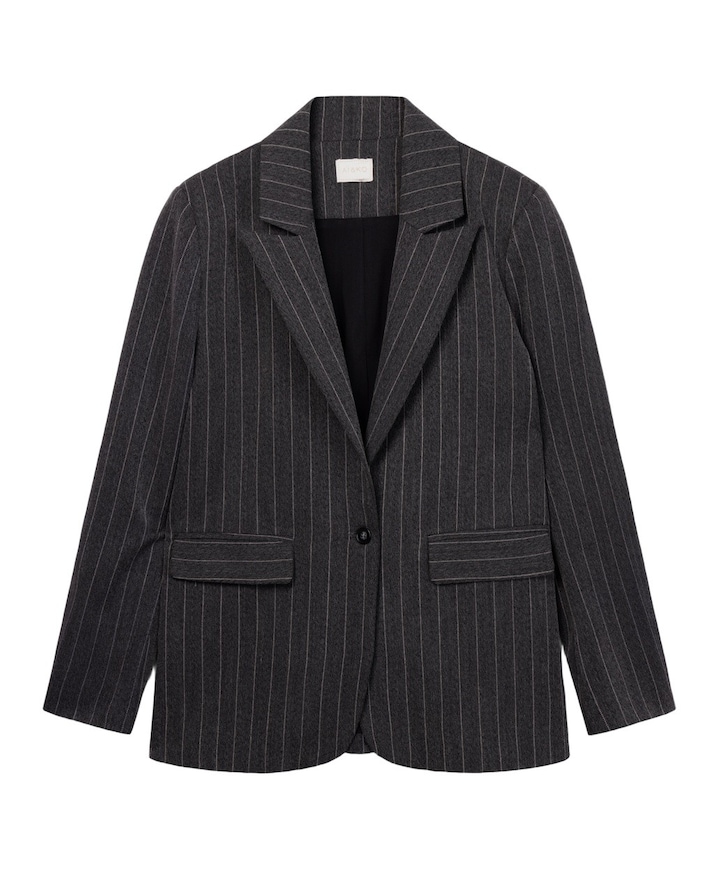 Meisjes blazer grijs