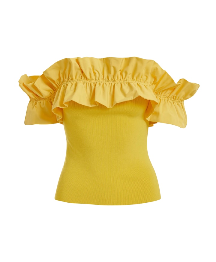 Dames top geel