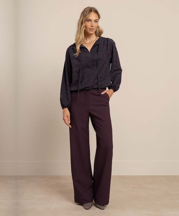 Dames blouse bordeaux