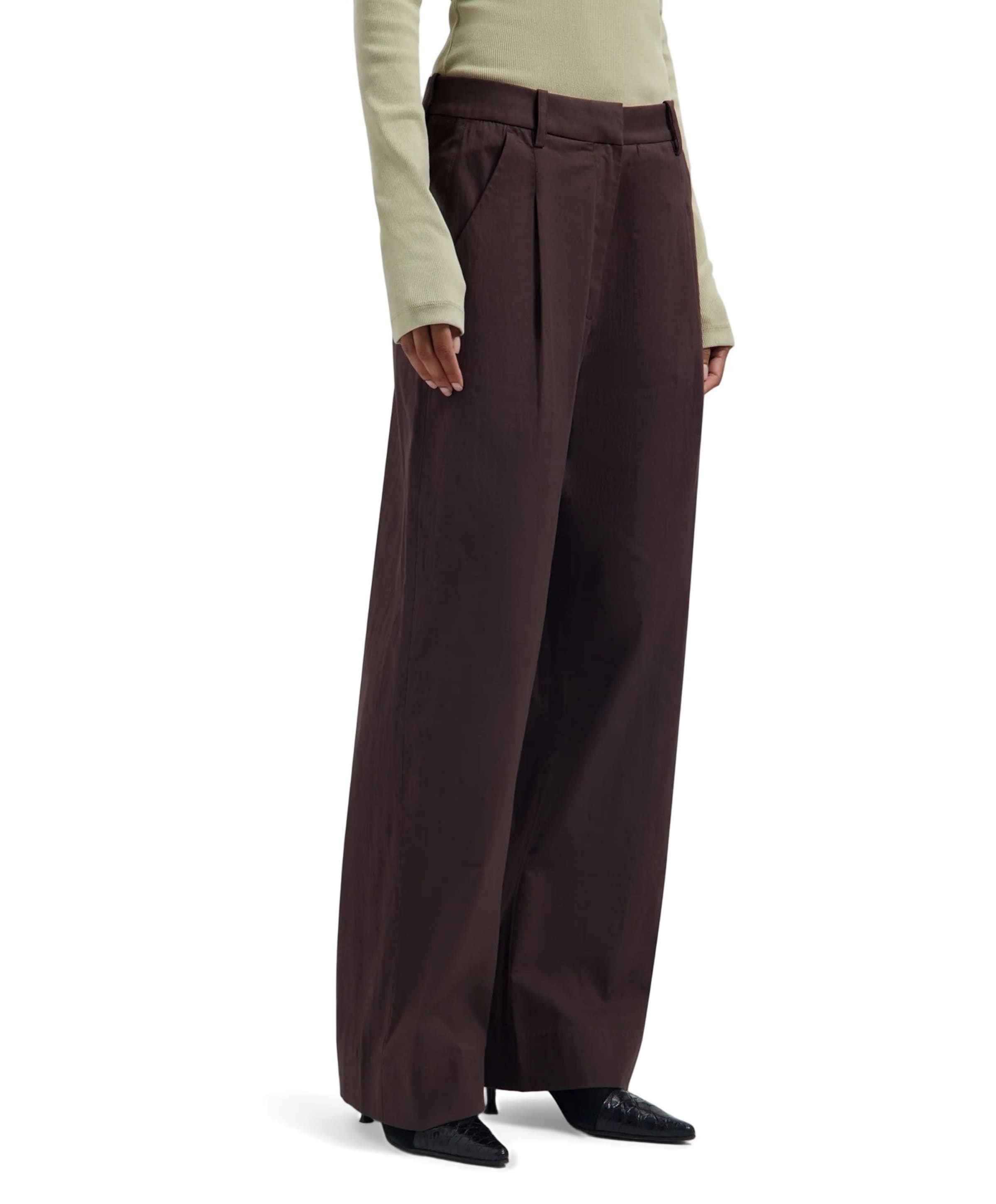 Tailored dames broek bruin