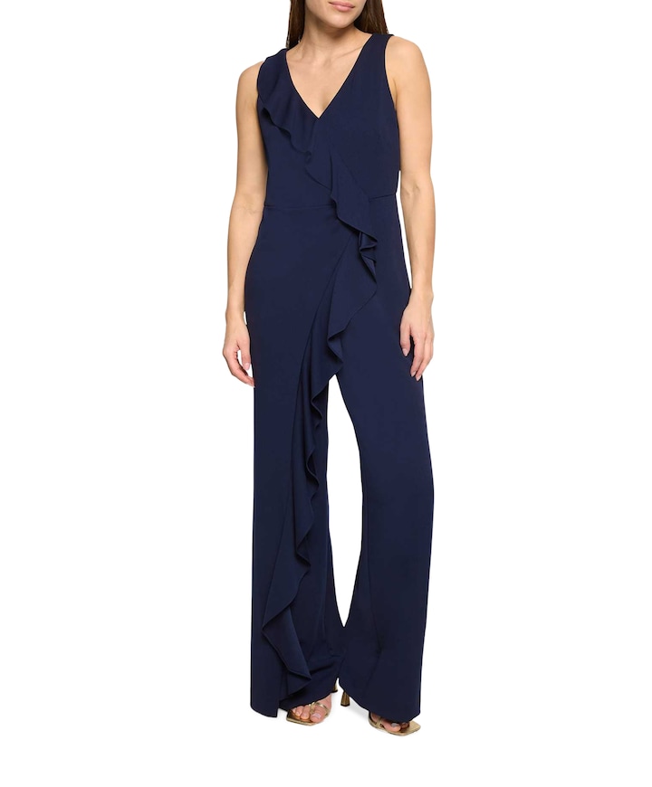 dames jumpsuit blauw