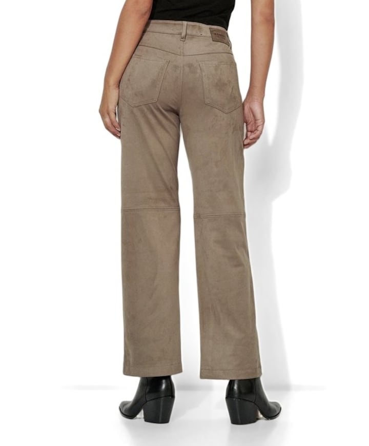 Audrey Straight Pocket dames broek beige