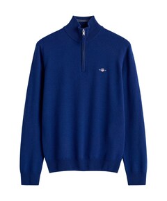 Heren trui met rits blauw