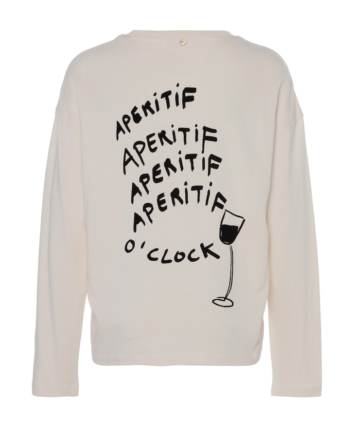 Dames longsleeve ecru