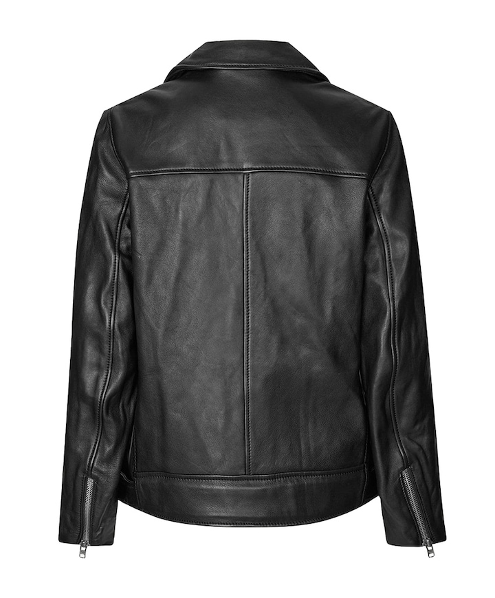 Leren jack zwart