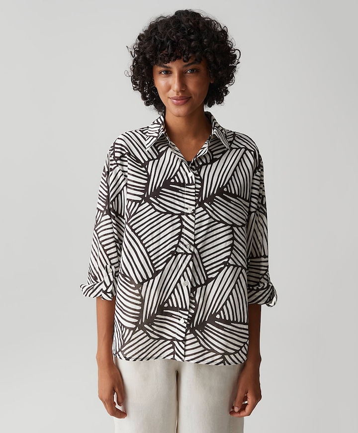 Dames blouse bruin