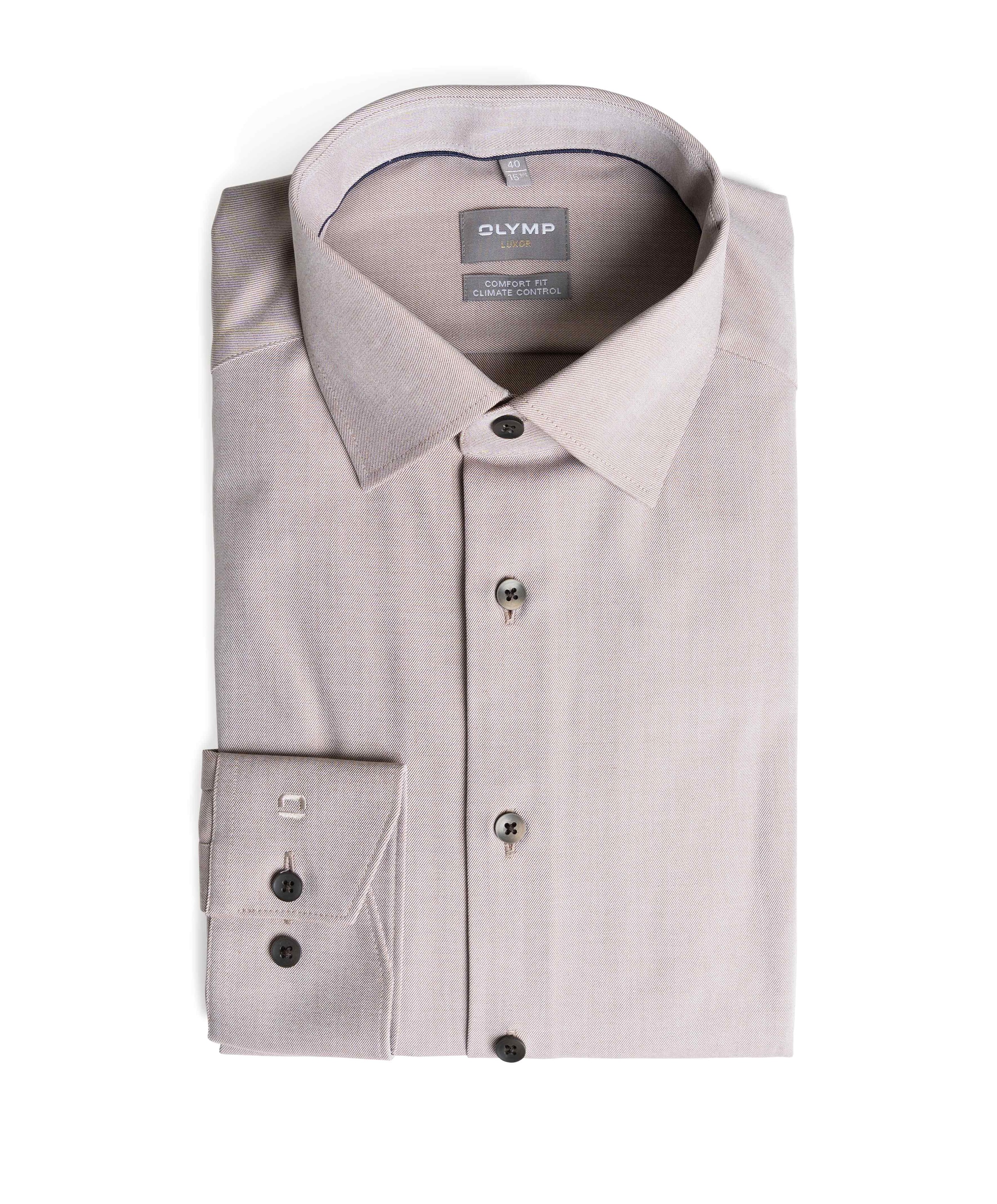 Overhemd lange mouw beige