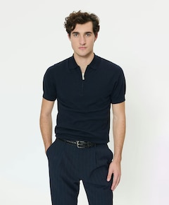 Heren polo blauw