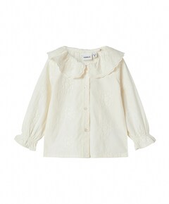 Meisjes blouse lange mouw wit