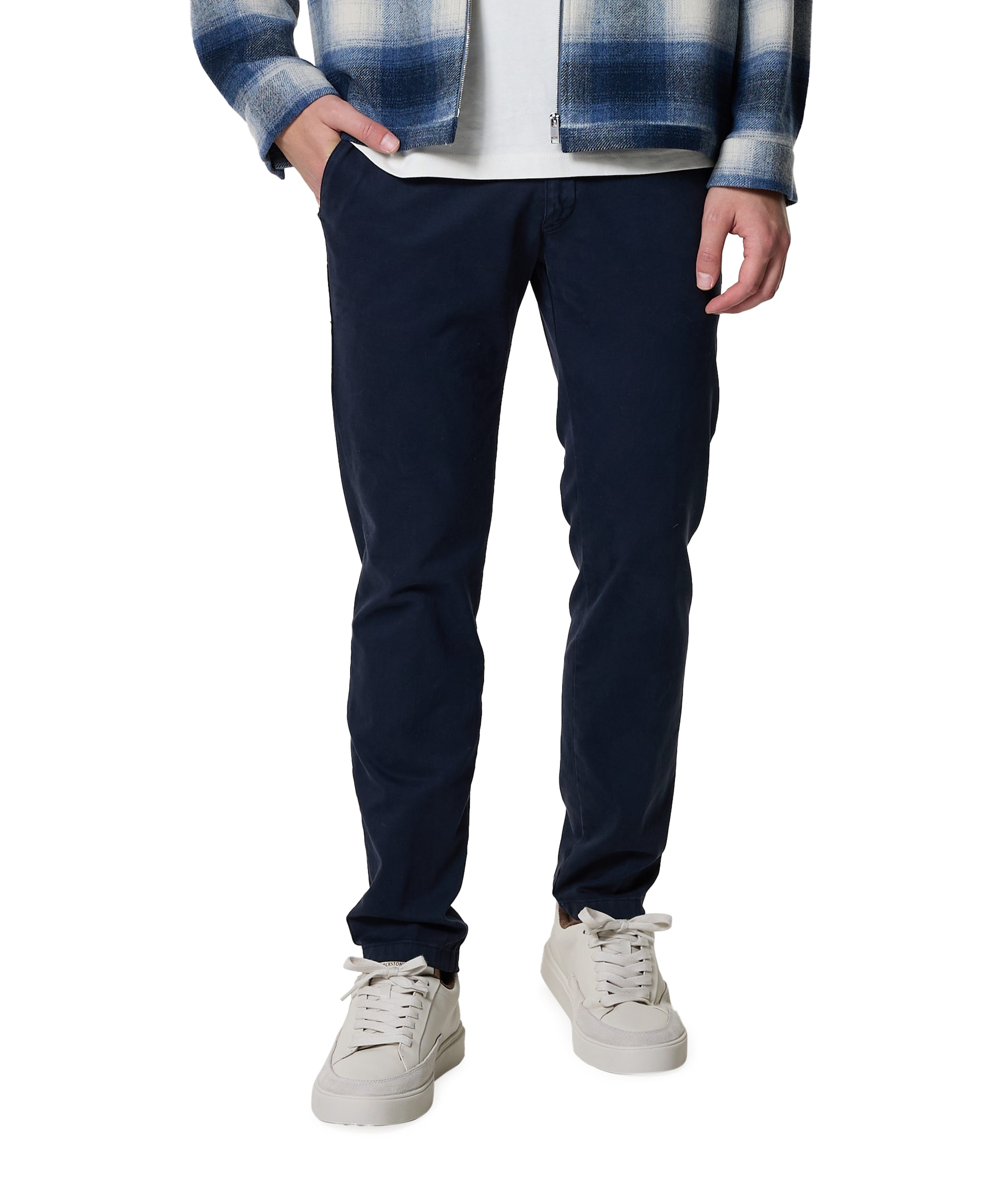heren broek blauw