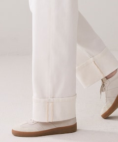 Jeans loose fit Comfi cotton twill dames jeans wit