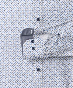 Heren overhemd lange mouw ecru