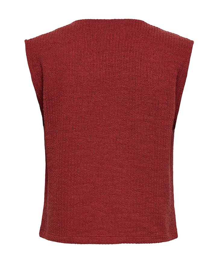Dames gilet rood