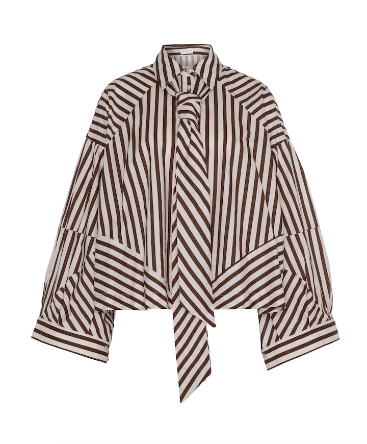 Dames blouse bruin