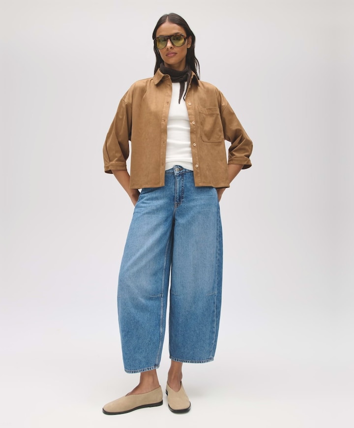 Dames blouse bruin