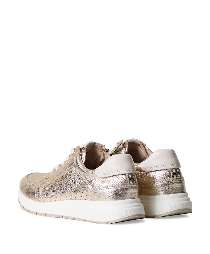 Women Lace-up dames sneakers goud