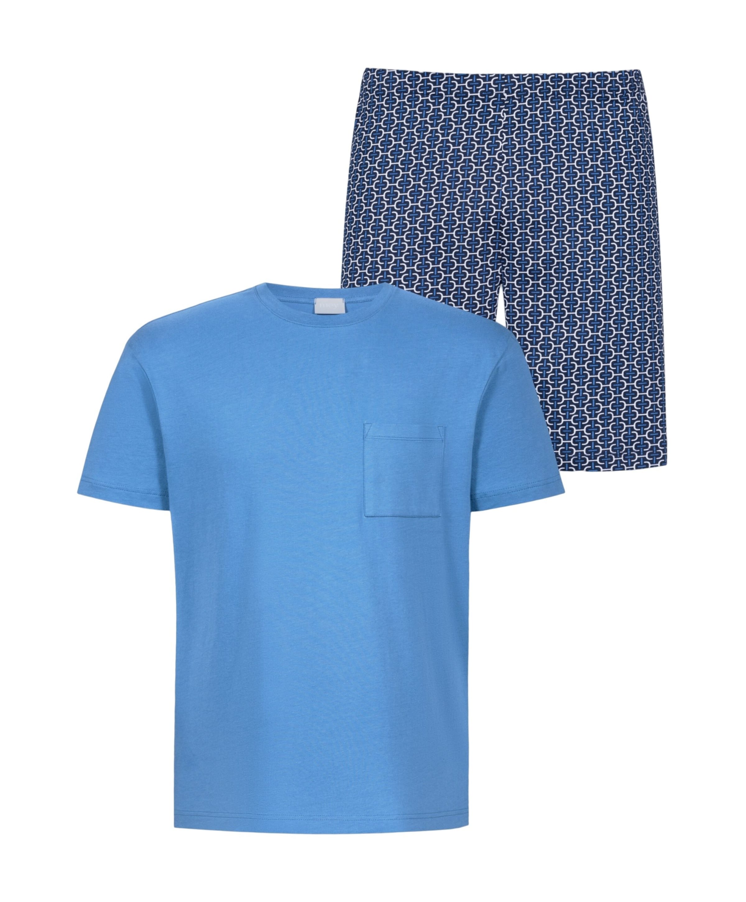 Heren pyjamaset blauw