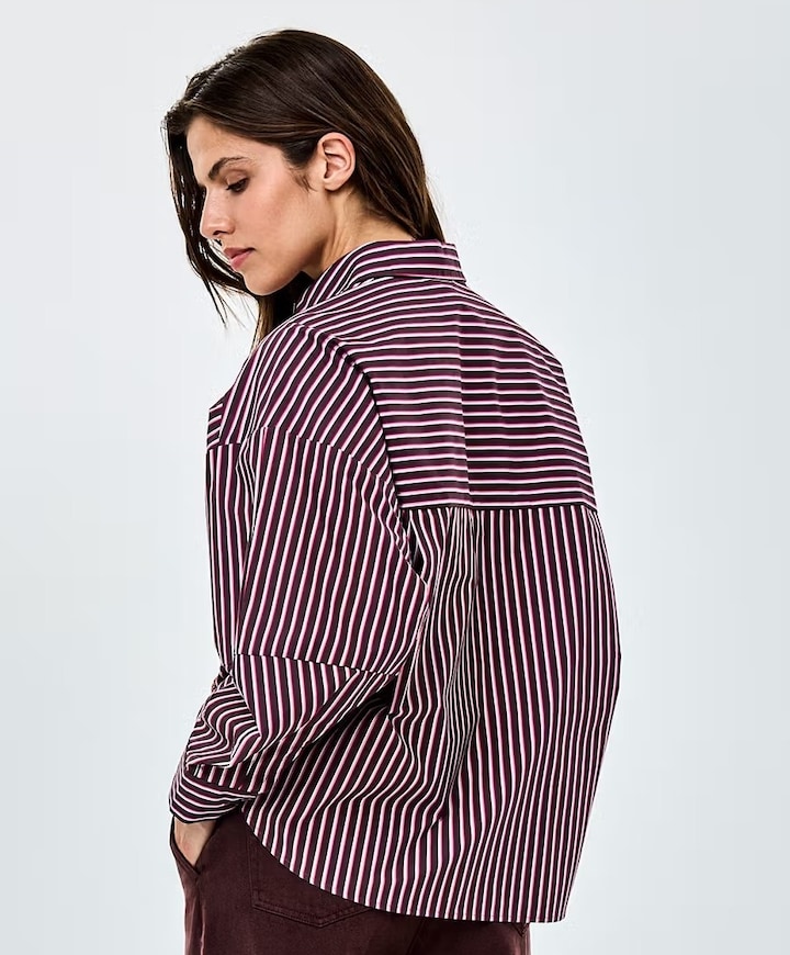 Dames blouse bruin