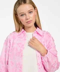 Meisjes blouse lange mouw roze