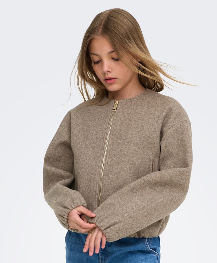 Meisjes jas beige
