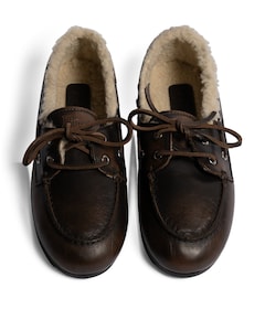 Boat Loafer Brushed dames instappers bruin