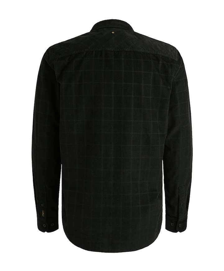 Heren overhemd lange mouw zwart