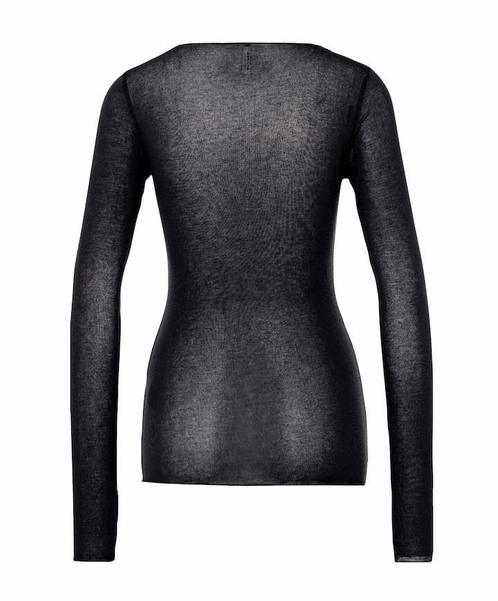 Dames longsleeve zwart