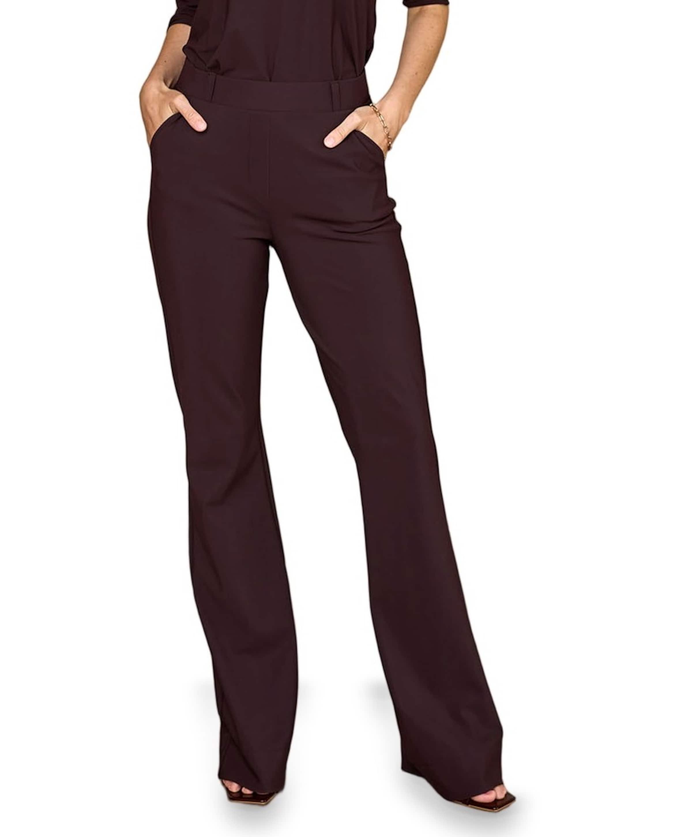 Flair LONG bonded trousers dames broek bruin