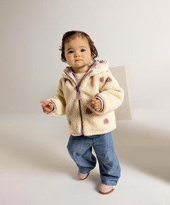 Meisjes omkeerbare jas roze