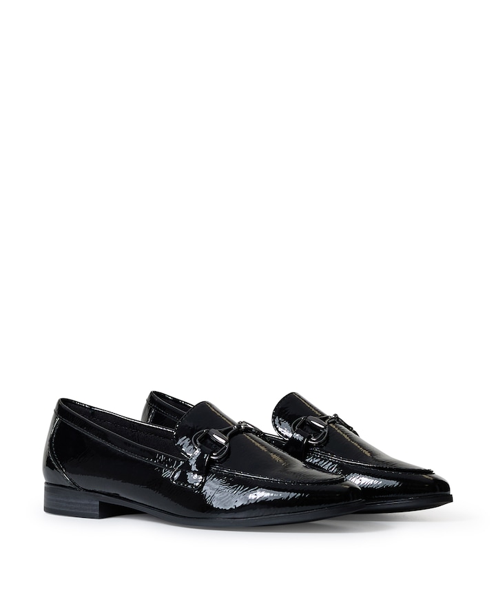 Women Slip-on dames loafers zwart