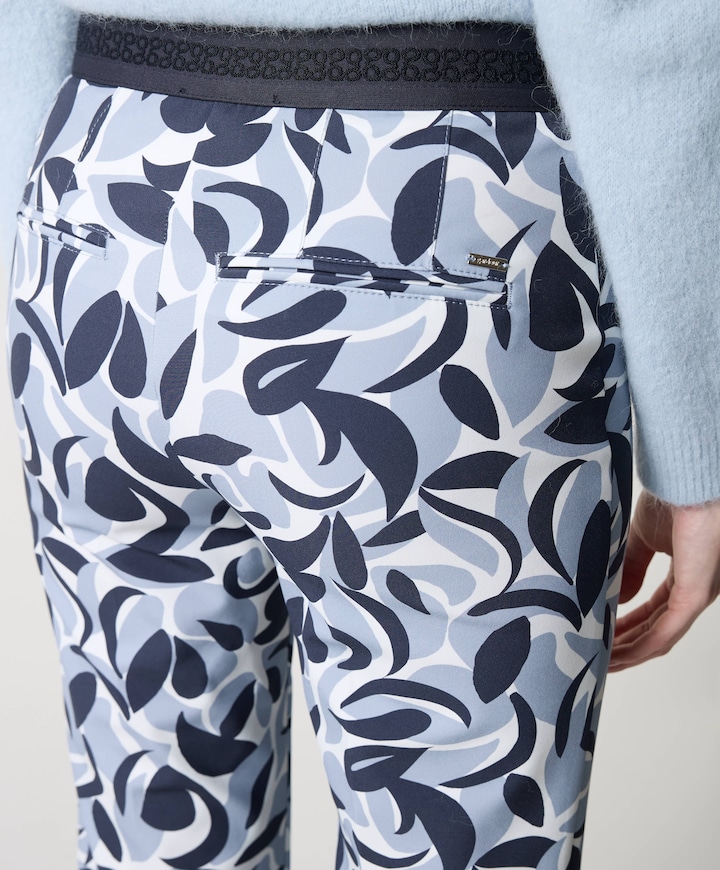 Bootcut Slim dames broek blauw