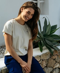 Dames T-shirt beige