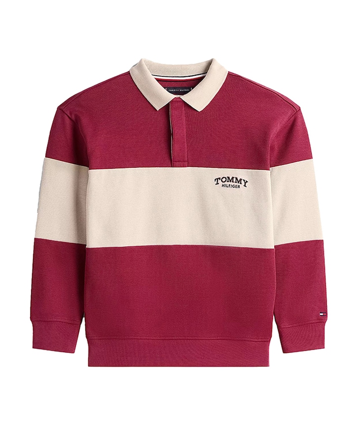 Jongens polo bordeaux