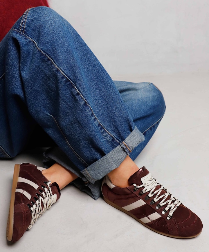 June Jackie dames sneakers bordeaux