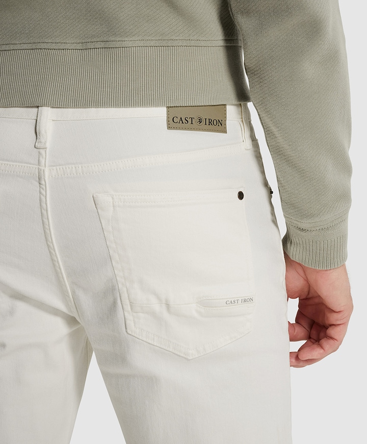 VALVER REGULAR SLUB STRETCH heren jeans wit